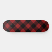 Skateboard Tableau de bord noir et rouge (Horz)