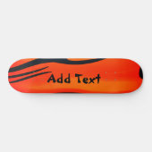 Skateboard Tableau de bord Orange Design (Horz)