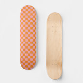 Skateboard Tableau de bord orange rose rétro (Recto)