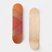 Skateboard Tableau de bord Orange V (Recto)