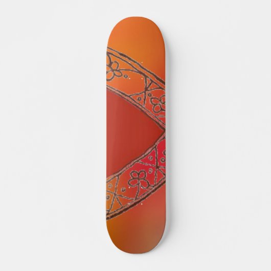 Skateboard Tableau de bord Orange V (Devant)