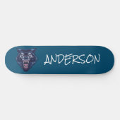 Skateboard Tableau de bord personnalisé Blue Wolve (Horz)