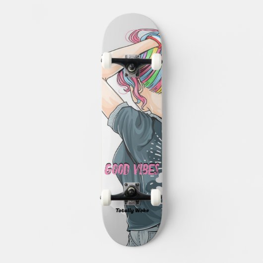 Skateboard Tableau de bord personnalisé Good Vibes (Recto)