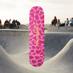 Skateboard Tableau de bord personnalisé Poster de animal Gira<br><div class="desc">Thème Safari. Impression de girafe crème et brun clair. Il s'agit d'un design simple,  élégant et sauvage Parfait pour les amateurs de Giraffe.</div>