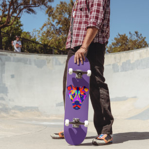 Skateboard Tableau de bord pourpre du chien d'Alexander