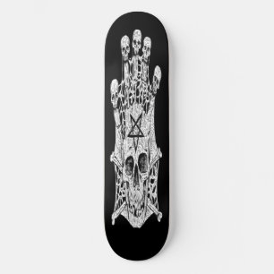 Skateboard tableau de bord Tirage noir et blanc Tirage crâne 