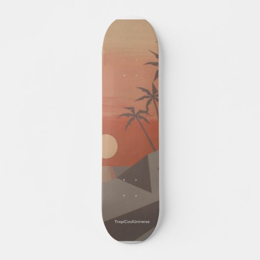 Skateboard Tableau de bord TROPICS cool (Devant)