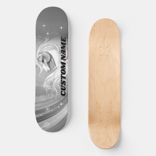 Skateboard Tableau de bord Unicorne (Recto)