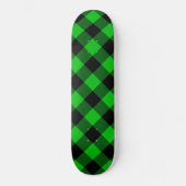 Skateboard Tableau de bord vert noir (Recto)