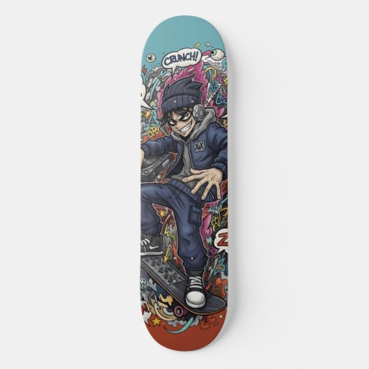 Skateboard Tableau de skate Graffiti (Recto)