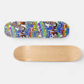 Skateboard Tableau de texte Graffiti (Horz)