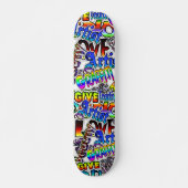 Skateboard Tableau de texte Graffiti (Devant)