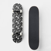 Skateboard Tableau EMPREINTE DE LÉOPARD NOIR (Recto)