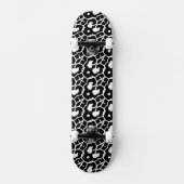 Skateboard Tableau EMPREINTE DE LÉOPARD NOIR (Recto)