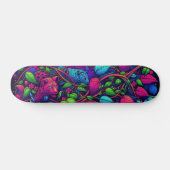 Skateboard Tableau Motif de graffitis Blacklight (Horz)