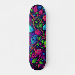 Skateboard Tableau Motif de graffitis Blacklight