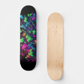 Skateboard Tableau Motif de graffitis Blacklight (Recto)