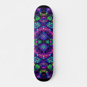Skateboard Tableau Motif de graffitis Blacklight