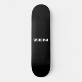 Skateboard Tableau noir blanc zen (Recto)