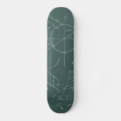Skateboard Tableau noir de maths (Recto)