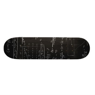 Skateboard Tableau noir de statistiques