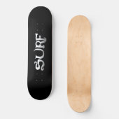 Skateboard Tableau noir surf (Recto)