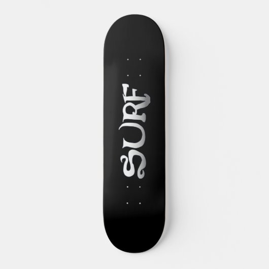 Skateboard Tableau noir surf (Recto)