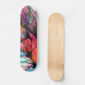 Skateboard Tableau texture artistique (Recto)