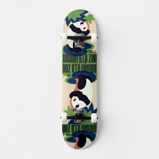 Skateboard Tableau vintage "Brookfield Zoo" (Recto)