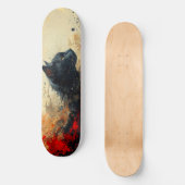 Skateboard Tableaux abstraits du dos (Recto)