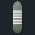 Skateboard Tableaux monogrammes personnalisés Motifs<br><div class="desc">Remplacez le champ de texte par ce que vous voulez. Vous pouvez également modifier la police, sa taille et sa couleur en utilisant la fonction "Customiser", ainsi que d'ajouter des champs de texte si vous le souhaitez. Voir ma boutique pour plus d'articles avec, et choix de couleurs de, ce design....</div>