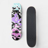 Skateboard Tache d'encre pastel 2 (Devant)