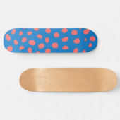 Skateboard Taches de guépard Bleu Corail (Horz)