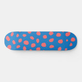 Skateboard Taches de guépard Bleu Corail (Horz)