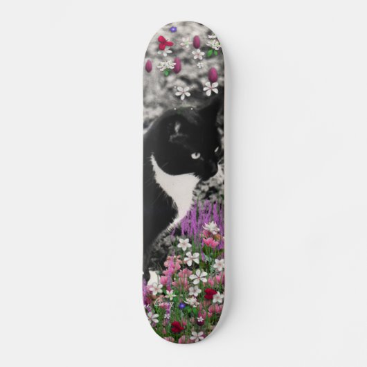 Skateboard Taches de rousseur en fleurs II - chat de Kitty de (Recto)