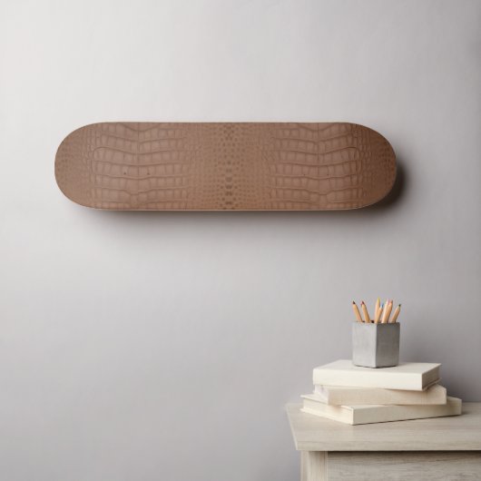 Skateboard Tan Alligator Texture Imprimer (Art mural (Horz))