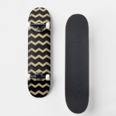 Skateboard Tan et Zigzag noir (Recto)
