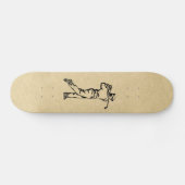 Skateboard Tan Leather Look Golf Design (Horz)