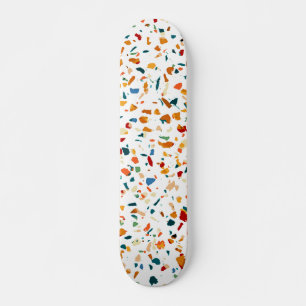 Skateboard Tan Terrazzo
