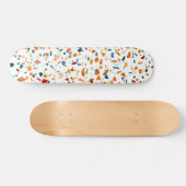 Skateboard Tan Terrazzo | Peinture Eclectique Quirky Confetti (Horz)