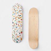 Skateboard Tan Terrazzo | Peinture Eclectique Quirky Confetti (Recto)