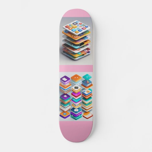 Skateboard Tapis de patinage Urban Stack – Design moderne ins (Recto)