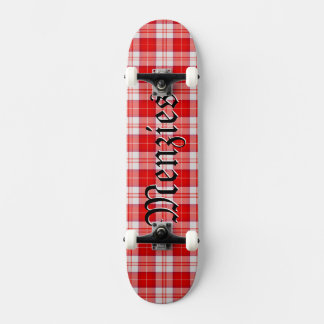 Skateboard Tartan Clan Rouge Menzies Plaid Écossais