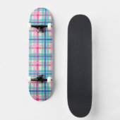 Skateboard Tartan, motif de plaid (Recto)