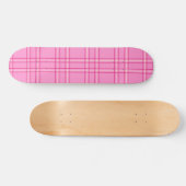 Skateboard Tartan rose chaud (Horz)