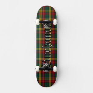 Skateboard Tartan traditionnel de clan Buchanan des Highlands
