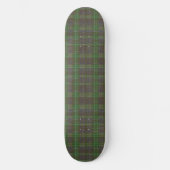 Skateboard Tartan Vert Forêt Cabine (Recto)