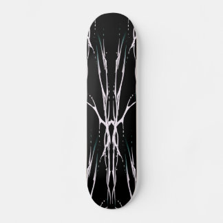 Skateboard Tatouage crâne de cerf tribal - noir et blanc