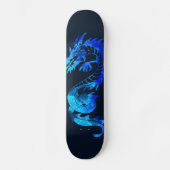 Skateboard Tatouage de dragon de glace bleu (Recto)