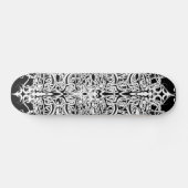 Skateboard Tatouage de l'Empire Tribal noir et blanc (Horz)